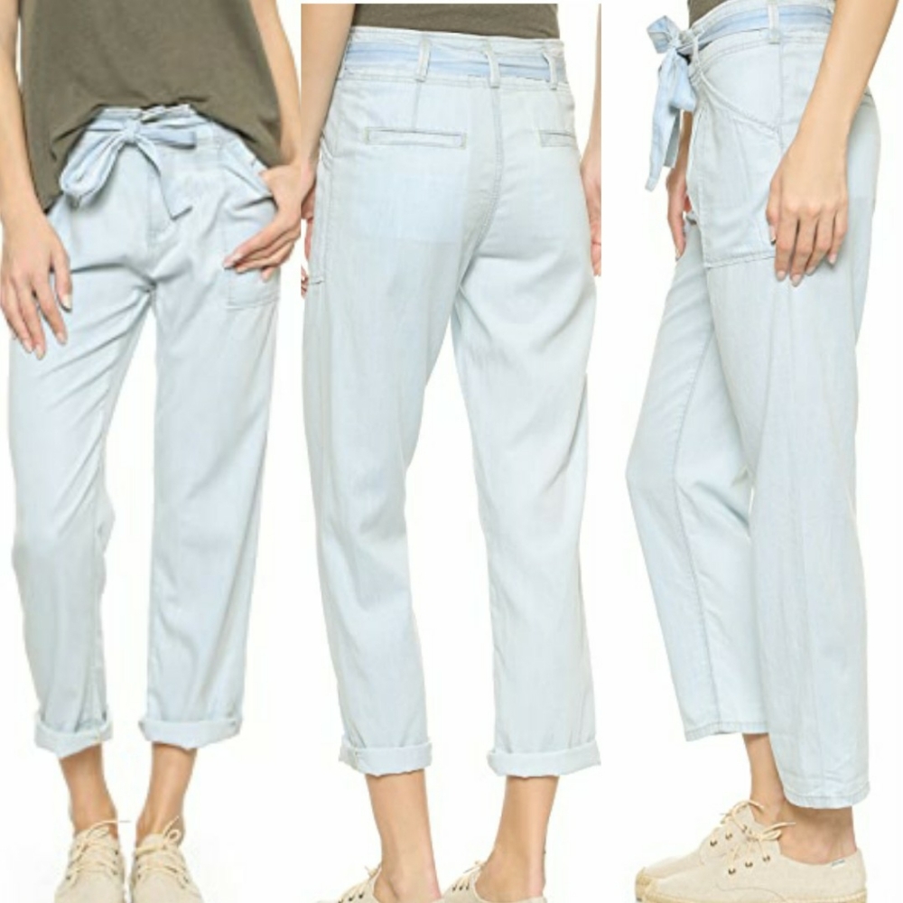 Anthro Current/Elliott Newsboy Paper Bag Pants